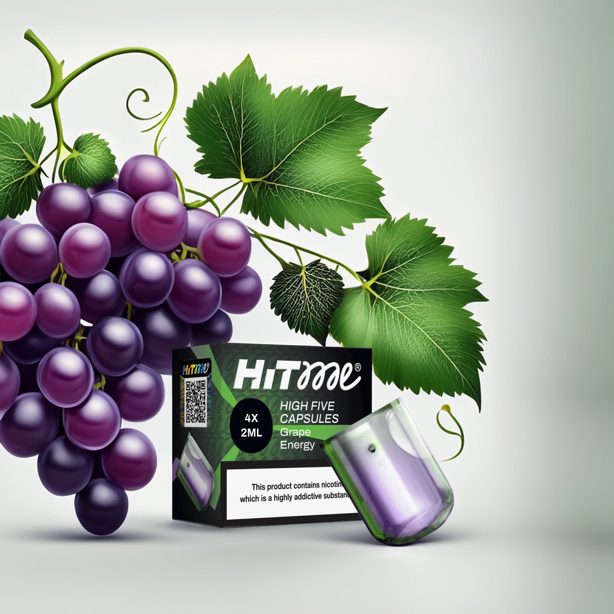 Hitme High Five Capsules – Grape Energy 2%