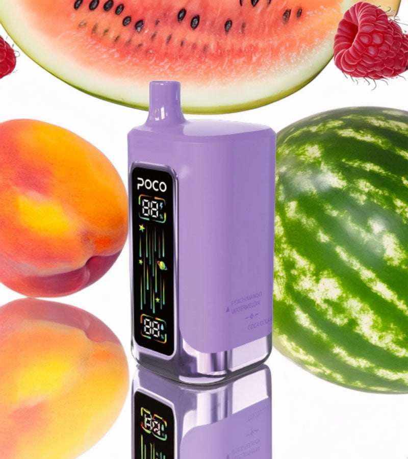 Poco FR 80000 – Aloe Grape & Raspberry Peach Lime & Peach Mango Watermelon & Coca Cola 5%