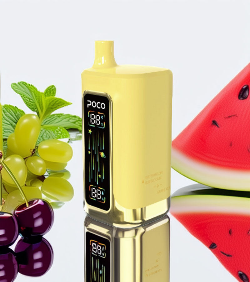 Poco FR 80000 – Cherry Peach Lemon & Cool Mint & Watermelon Bubble Gum & Grape Ice 5%