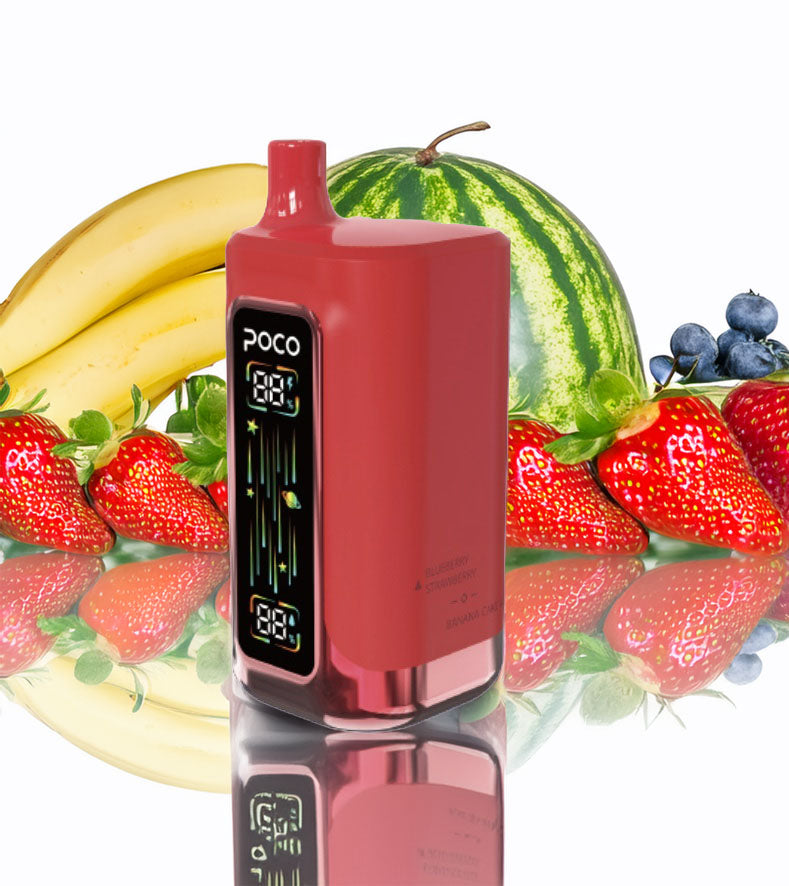 Poco FR 80000 – Strawberry Raspberry Cherry & Watermelon Lychee & Blueberry Strawberry & Banana Cake 5%