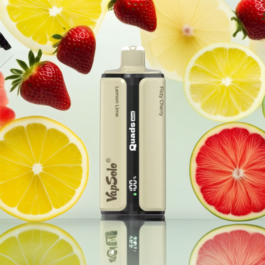 VapSolo Quads 80000 – Lemon Lime & Strawberry Ice & Raspberry Watermelon & Fizzy Cherry 5%