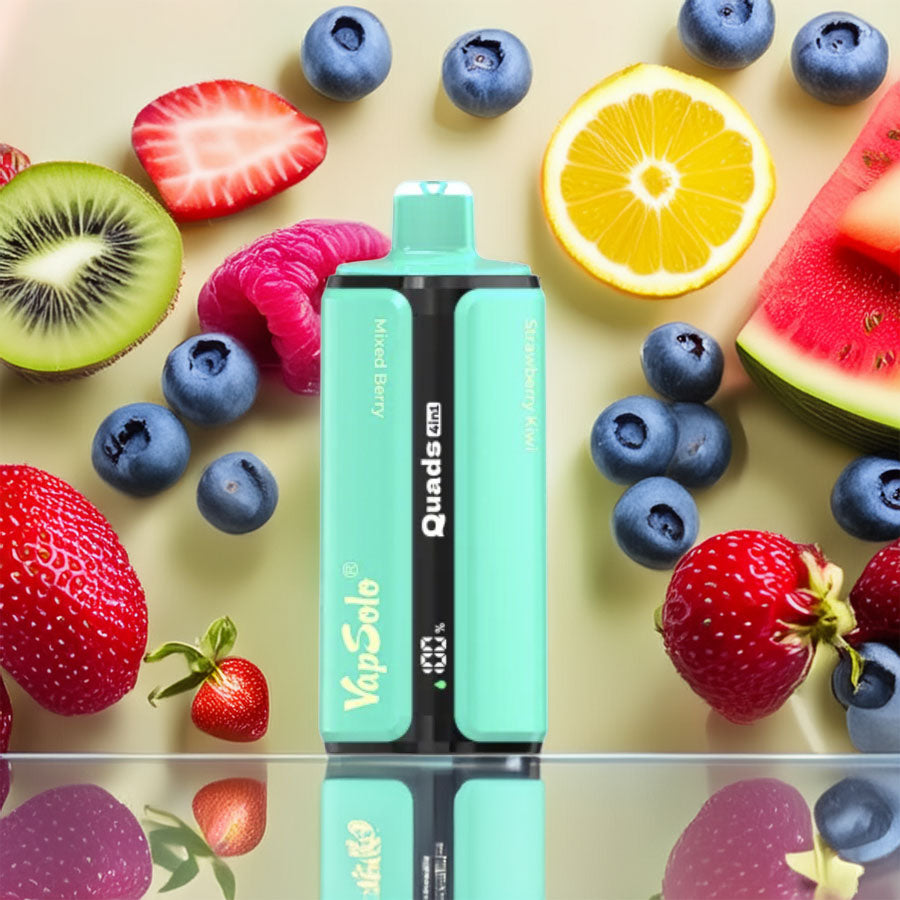 VapSolo Quads 80000 – Mixed Berry & Cherry Lemon & Strawberry Watermelon Bubblegum & Strawberry Kiwi 5%
