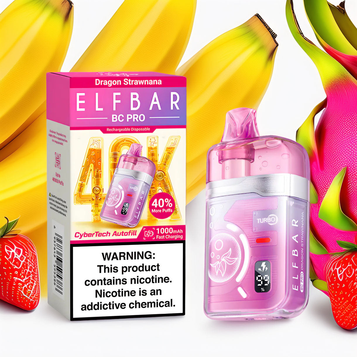 Elf Bar BC Pro 40000 – Dragon Strawnana 5%