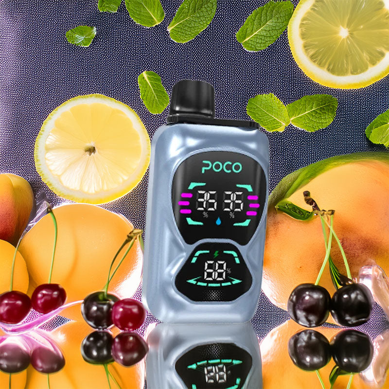 Poco Double 26000 - Cherry Peach Lemonade & Blueberry lce 5%