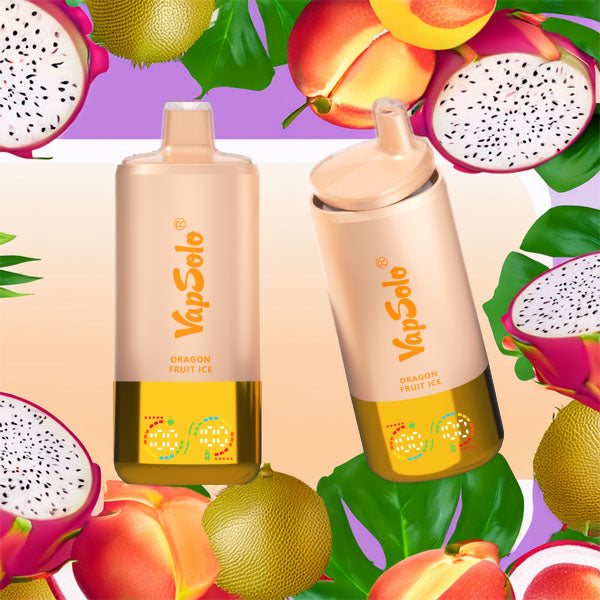 VapSolo Triple 60000 - Peach Ice & Dragonfruit Ice & Mixfruit 5%