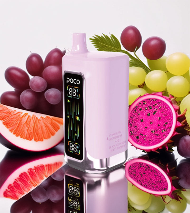 Poco FR 80000 – Strawberry Grape & Apple Peach & Strawberry Watermelon & Blackice Dragon Fruit Strawberry 5%