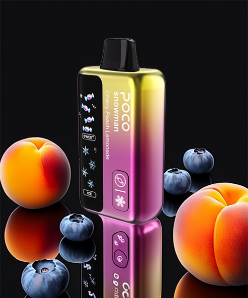 Poco Snowman 70000 – Cherry Peach Lemonade 5%
