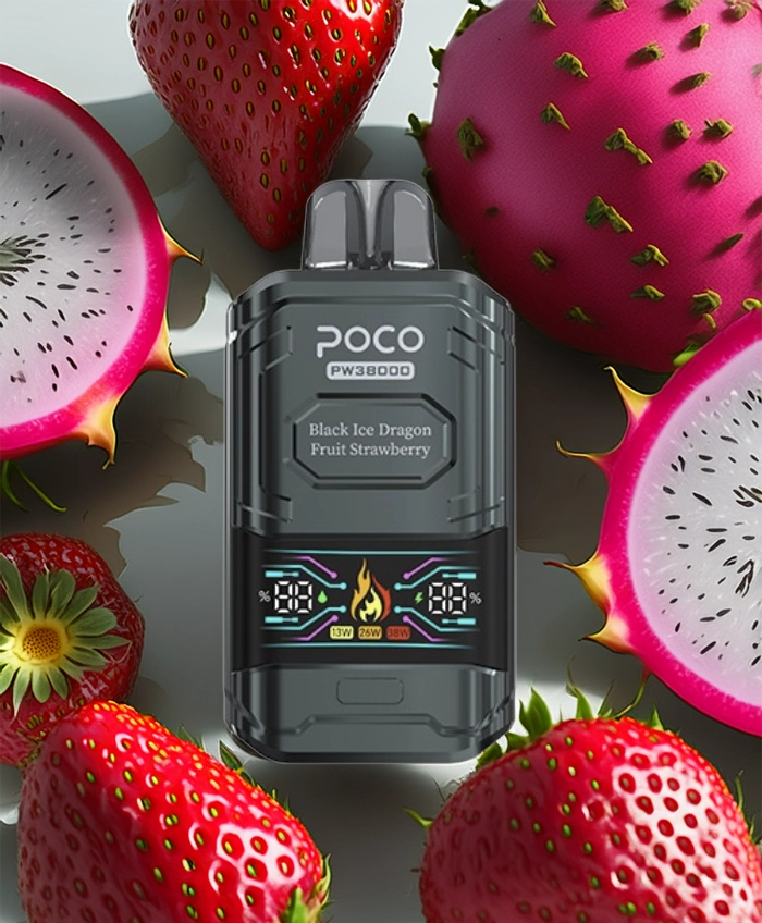 Poco PW 38000 – Black Ice Dragon Fruit Strawberry 5%